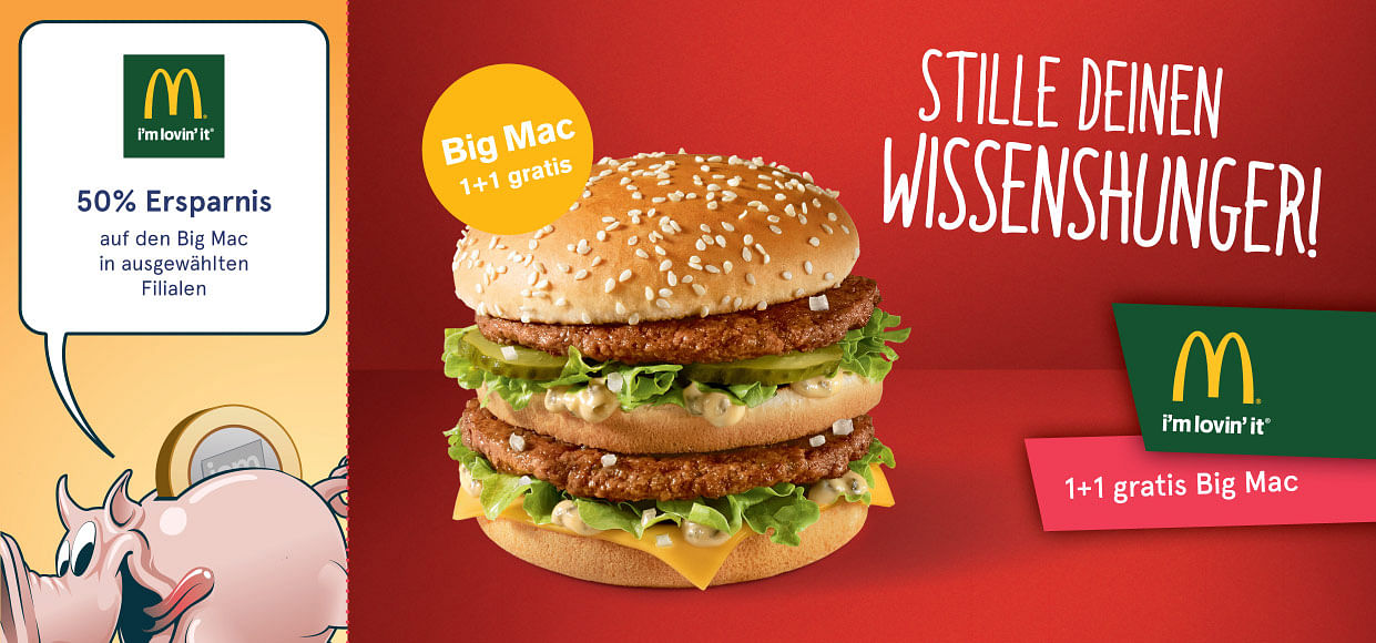 1+1 gratis Big Mac