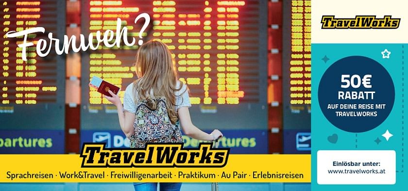 50€ Rabatt auf deine Reise mit TravelWorks