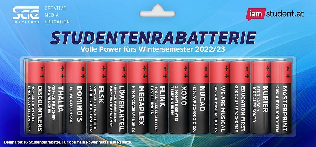 SAE Gutscheinheft zum Wintersemester 2022/23 powered by iamstudent
