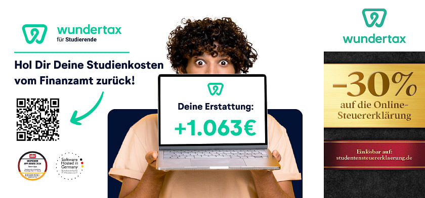 30% auf die Online- Steuererklärung