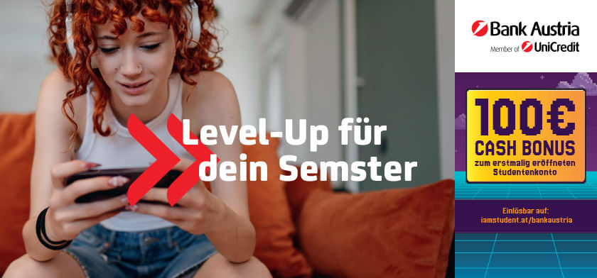 100€ CASH BONUS zum erstmalig eröffneten Studentenkonto