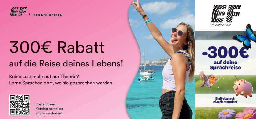300€ auf deine Sprachreise
