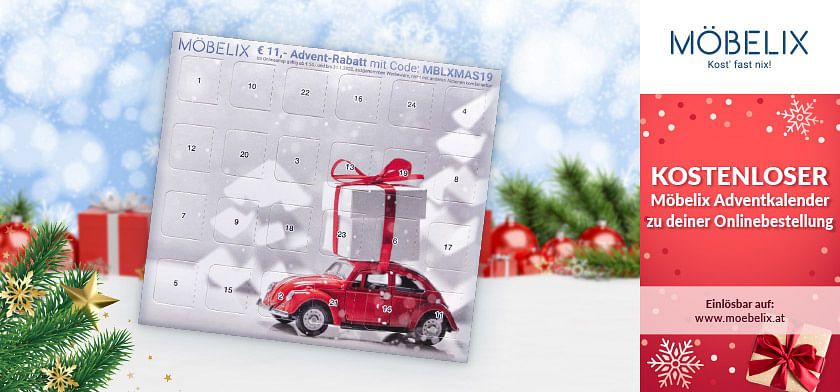 KOSTENLOSER Möbelix Adventkalender zu deiner Onlinebestellung