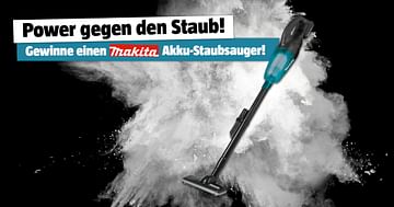 Gewinne einen Makita Akku-Staubsauger