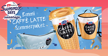 Immer sonntags: Gewinne 1x Emmi CAFFÈ LATTE Sommerpaket