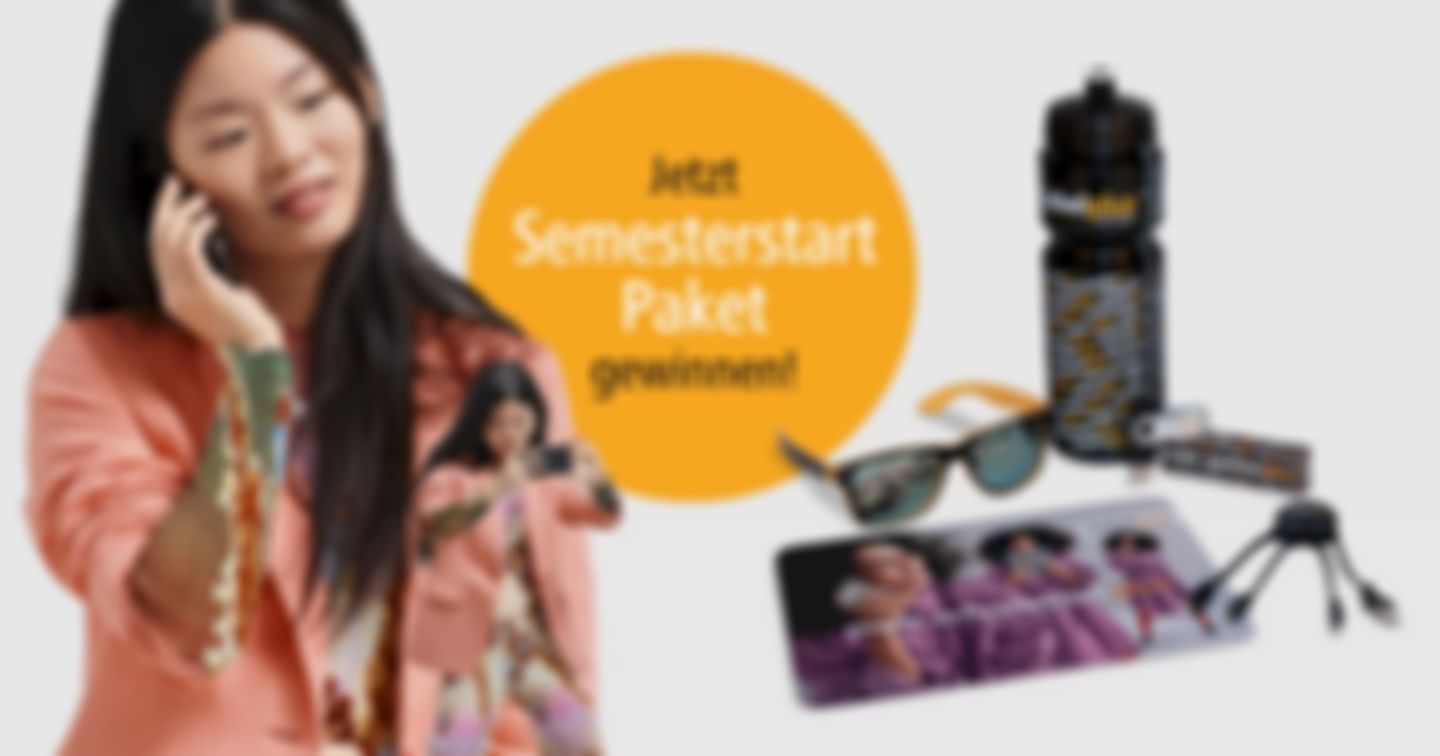 Gewinne 1 von 10 Semesterstartpaketen