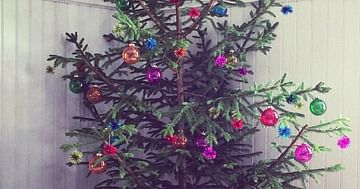 Weihnachtsbaum inklusive Schmuck und Kramperl