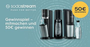 Gewinne 3x50€ Gutschein für SodaStream