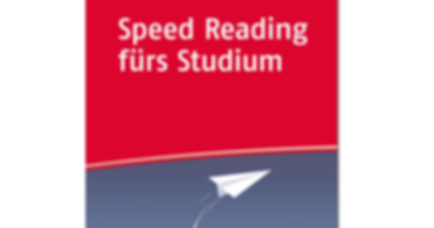 10x1 Exemplar Speed Reading fürs Studium