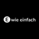 E WIE EINFACH Logo