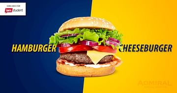 Mit Studentenrabatt Burger-Menü um nur 6,90€ in der ADMIRAL Arena Prater