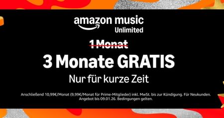 Mit guter Musik, Podcasts und Hörbüchern ins neue Jahr starten – kein Problem mit Amazon Music Unlimited. Hol dir die große Musikauswahl sowie Offline-Funktion, Integration mit Alexa und mehr jetzt kurze Zeit für 3 Monate komplett gratis!