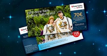 Mit dem Bank Austria Studentenrabatt 70€ Willkommensgutschein bei Eröffnung eines StudentenKontos