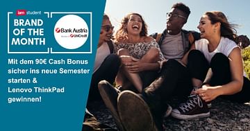 Bank Austria Knaller-Angebot bis 30.11.: Mit dem 90€ Cash Bonus sicher ins neue Semester starten!