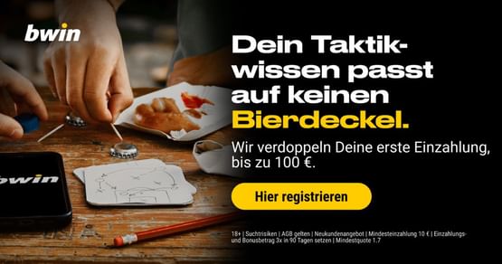 Dieses Willkommensangebot solltest du dir nicht entgehen lassen: Mit dem bwin Studentenrabatt wird deine erste Einzahlung für die unterschiedlichen Online-Sportwetten gleich mal verdoppelt! Gültig schon ab 10€.