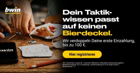 Dieses Willkommensangebot solltest du dir nicht entgehen lassen: Mit dem bwin Studentenrabatt wird deine erste Einzahlung für die unterschiedlichen Online-Sportwetten gleich mal verdoppelt! Gültig schon ab 10€.