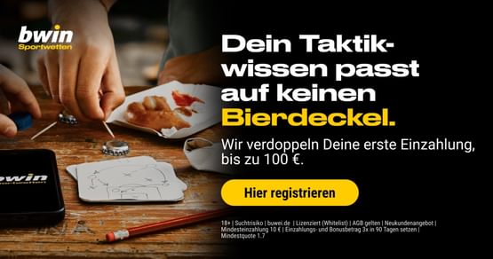 Dieses Willkommensangebot solltest du dir nicht entgehen lassen: Mit dem bwin Studentenrabatt wird deine erste Einzahlung für die unterschiedlichen Online-Sportwetten gleich mal verdoppelt! Gültig schon ab 10€.