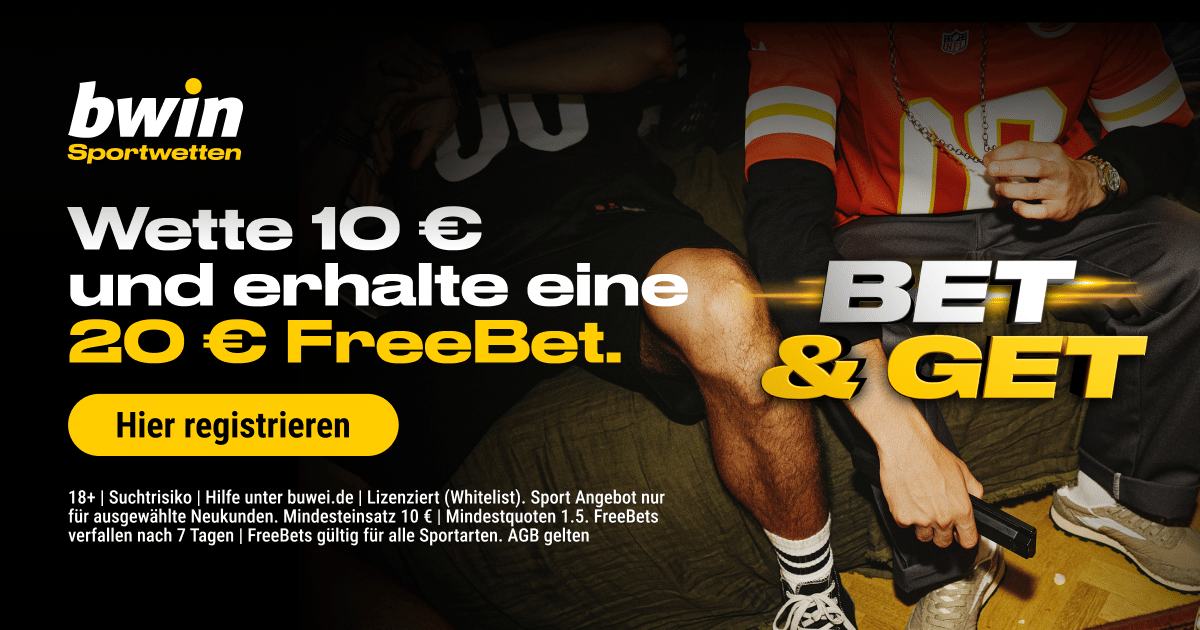 10 € setzen, 20 € FreeBet sichern!