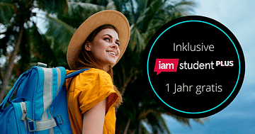 1 Jahr gratis Kreditkarte mit 25€ Startbonus + iamstudent PLUS Mitgliedschaft bei card complete