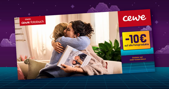 So bleiben deine schönsten Erinnerungen und Schnappschüsse für die Ewigkeit: Bestelle jetzt deine Lieblingsmomente bei CEWE Fotoservice. Mit Studentenrabatt aus dem neuen Gutscheinheft erhältst du -10€ auf alle Fotoprodukte.
