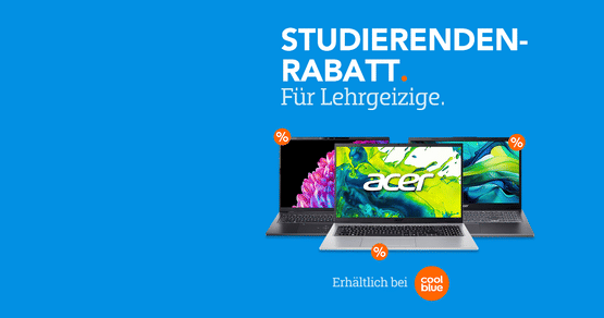 Coolblue Technik-Rabatt für Studenten