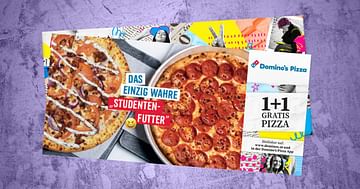 Studentenrabatt mit 1+1 gratis Pizza bei Domino's Pizza Wien