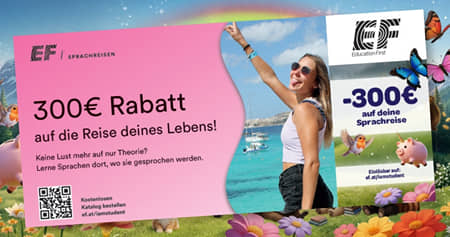 EF Education Studentlife-Rabatt für Studenten