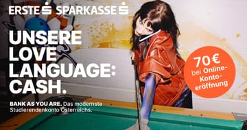 70€ Bonus bei Onlineeröffnung und Weiterempfehlungsbonus bei Erste Bank und Sparkasse