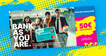 Erste Bank und Sparkasse Studentlife-Rabatt für Studenten