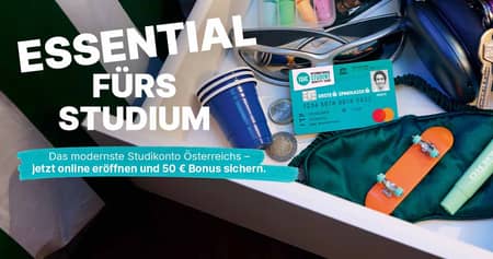 Erste Bank und Sparkasse Studentlife-Rabatt für Studenten