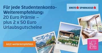 70€ Weiterempfehlungsbonus bei der Erste Bank und Sparkasse