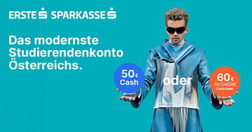 Erste Bank und Sparkasse Aktion mit 50€ Cash oder 60€ McSHARK Gutschein zum Studierendenkonto