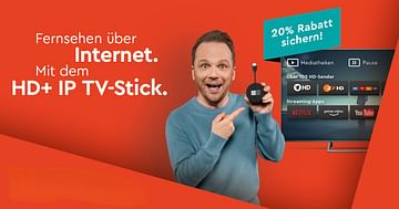 Fernsehen & streamen – 20% Studentenrabatt auf den HD+ IP TV-Stick!
