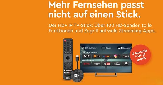 Sofort, schnell und einfach: Die Alternative zum Kabel- oder Antennen-Empfang mit Live-TV in bester HD-Qualität! Der neue HD+ IP TV-Stick bringt dir über 100 HD-Sender, Zugriff auf deine Streaming-Apps und mehr. Jetzt mit 10% Studentenrabatt!