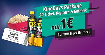 100x KinoDays Package für 1€ statt 7€!
