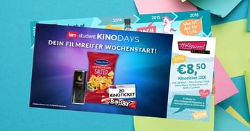 Die iamstudent KinoDays 2024: Kinoticket, Drink und 2 Snacks für nur 8,50€!