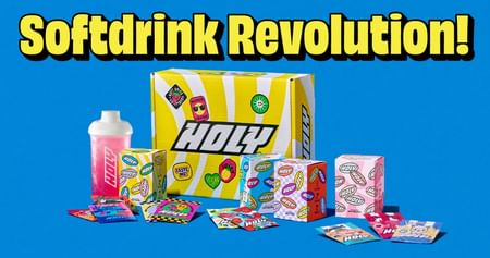 Keine Lust mehr auf überzuckerte Softdrinks? Dann probier HOLY! Bei HOLY gibt’s geilen Geschmack mit gutem Gewissen. Zero Zucker, zero Bullsh*t. Schließ dich wie schon 2 Millionen andere der Softdrink-Revolution an – jetzt mit 10% Studentenrabatt!