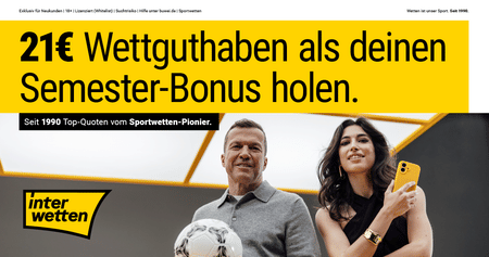 Interwetten Freizeit-Rabatt für Studenten