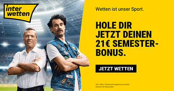 21€ Interwetten Studentenrabatt für Neukunden