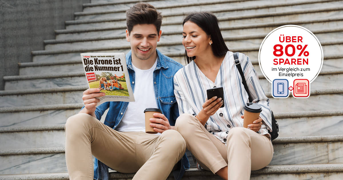 Bis zu 80% sparen &amp; die Krone im Print-, Digital- oder Kombi-Abo lesen!