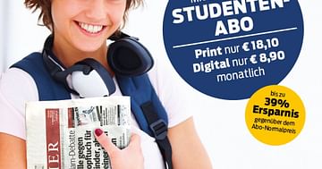 Mit dem Kurier Studentenabo 39% sparen