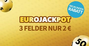 3 Felder EuroJackpot mit Studentenrabatt nur 2€ bei Lottohelden.de