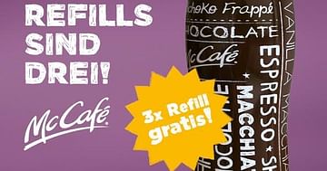 McDonald's Gutschein 3 gratis Kaffee-Refills am WU Campus