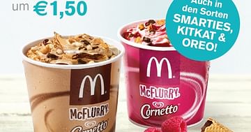 McDonald's Gutschein McFlurry um nur 1,50€