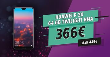HUAWEI P 20 64 GB TWILIGHT um nur 366€ bei Media Markt im Onlineshop