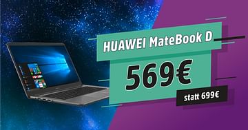 HUAWEI MateBook D um nur 569€ bei MediaMarkt im Onlineshop