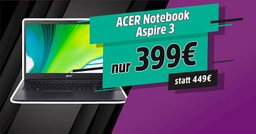 ACER Notebook Aspire 3 um nur 399€ im MediaMarkt Onlineshop