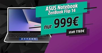 170€ Rabatt auf das ASUS Notebook ZenBook Flip 14 im MediaMarkt Onlineshop