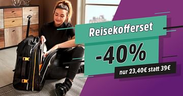 40% Möbelix Gutschein auf Reisekofferset Ron