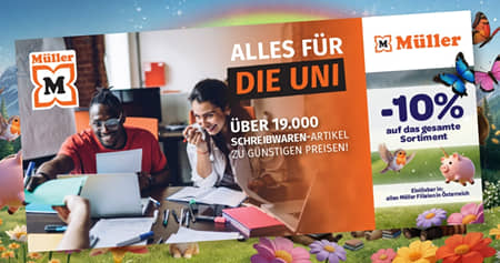 Müller Health&Beauty-Rabatt für Studenten